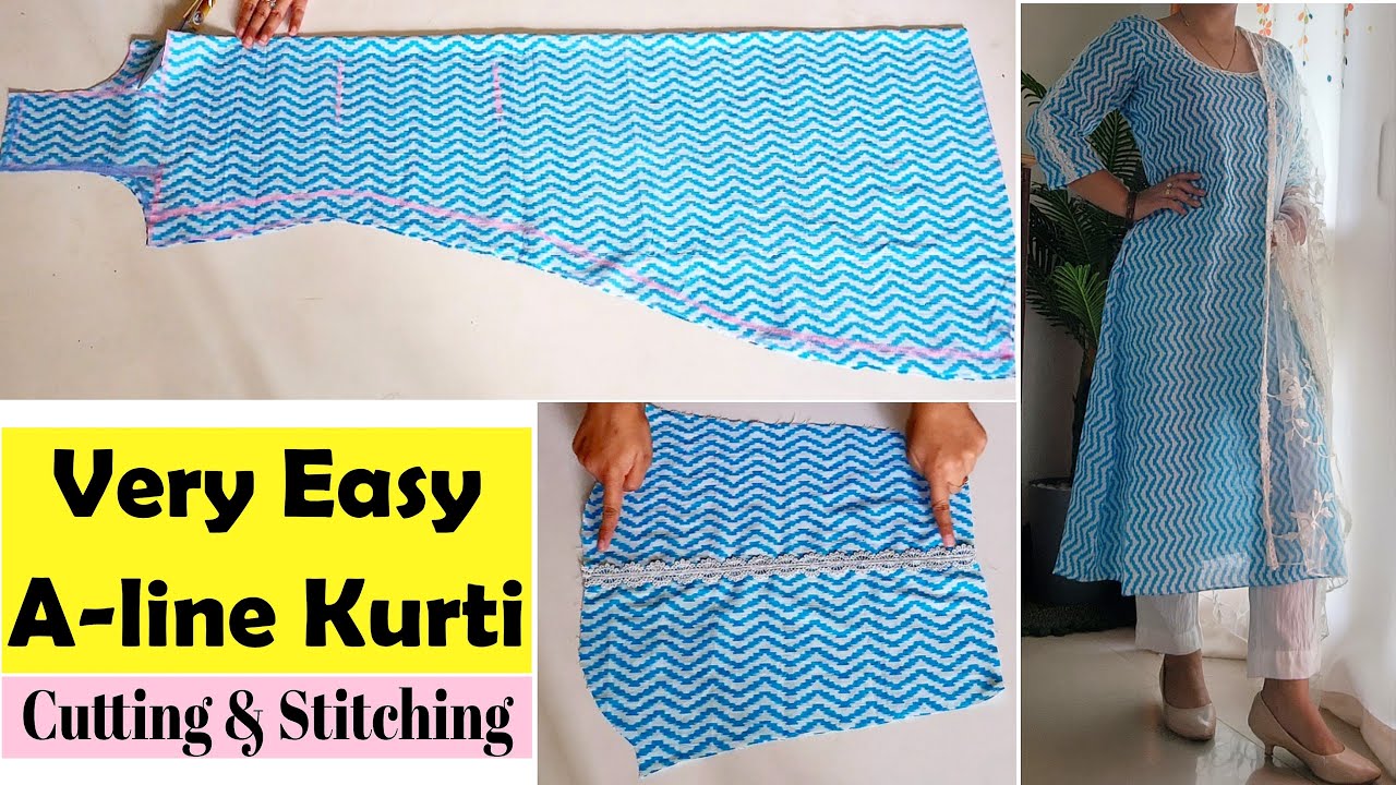 6 Panel Kurti /6 Piece Cutting & Stitching Full Tutorial Step by Step |  Panel or Kali Kurti Cutting​ - YouTube